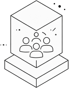 Icono de un grupo de trabajo.